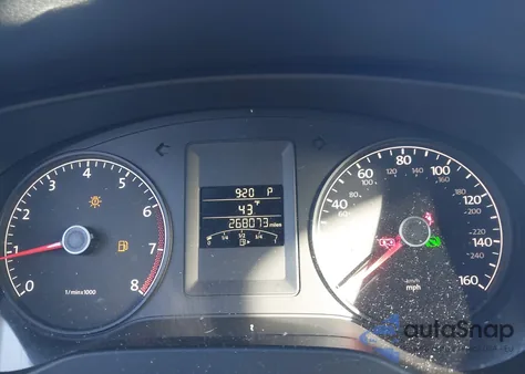 2011 Volkswagen Jetta 2.5L Se из США, поврежденный, VIN 3VWDZ7AJ5BM312626